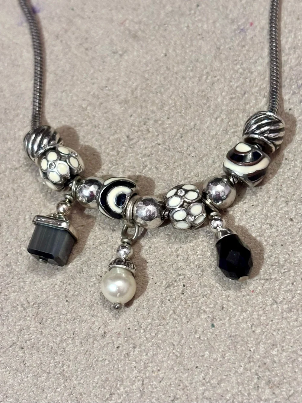 Two 🆕 Brighton Mini Stopper beads Hammered silver Fit MINI holders ONLY Retired